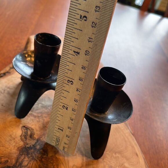 Pair of MCM Iron Candle Holders - Made in Hong Kong - Picture 7 of 7